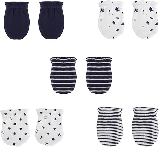 5 Pairs Baby Not Scratch Mittens 0-6 Months New Born Boy Girl Gloves Cute Infant Accessories-CubbioJoy