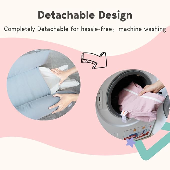 Deluxe Infant Lounger, Baby Nest Cover for Baby Girls & Boys, Newborn Essentials for Baby 0-12 Months, 100% Cotton (Mistyrose)-CubbioJoy