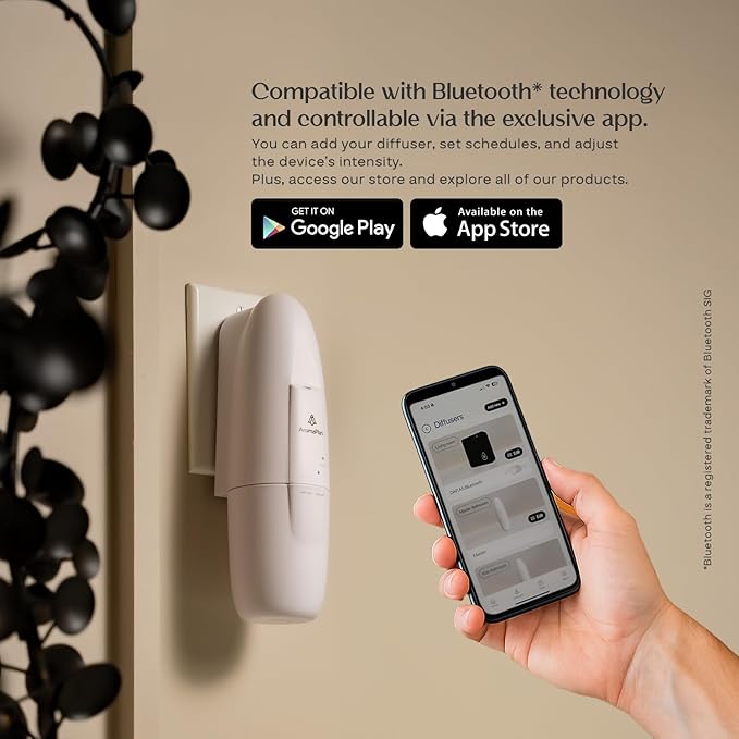 AromaPlan Authentic 2025 Upgraded Plug in Waterless Diffuser (2 Fragrances Included) -Cold Air & Nanotechnology Diffusers for Home & Office- Silent Wall Diffuser Plug in (1 Device +2 Scents)-CubbioJoy