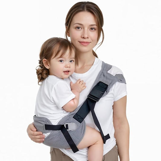 Baby Carrier Newborn to Toddler-Adjustable Baby Sling Carrier,Toddler Carrier for 25-60lbs,Comfortable to Baby Sling for Hands-Free Carrying (Gray)-CubbioJoy