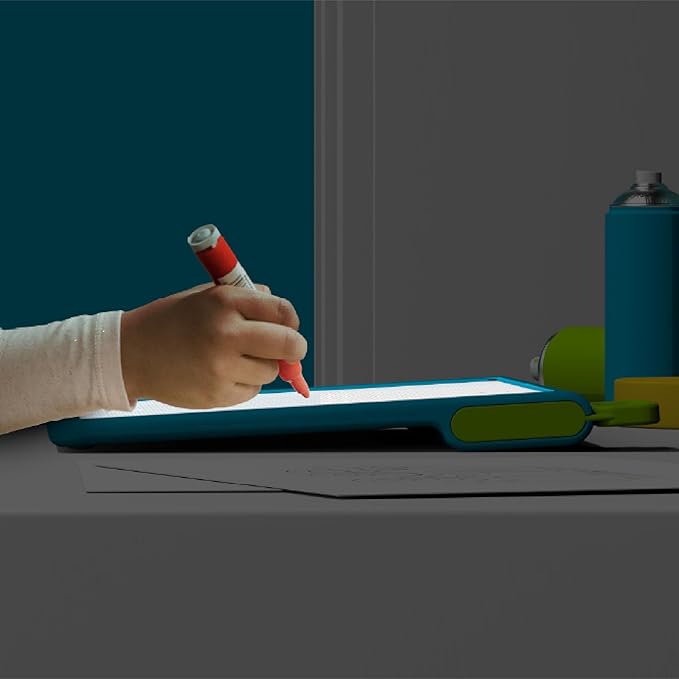 Discovery™ Glow Tracing Light-Up Art Tablet – Includes 10 Templates, 10 Blank Sheets, 6 Washable Markers| Writing Drawing Tablet for Kids| Craft Kit for Boys Girls| Doodle Board Drawing Pad Toy Gift-CubbioJoy