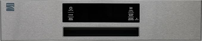 Kenmore 24" Built-in Stainless Steel Tub Dishwasher EasyFlex 3rd, SmartWash, UltraWash Plus, TurboDry, and Adjustable Rack, Energy Star Certified, Fingerprint Resistant-CubbioJoy