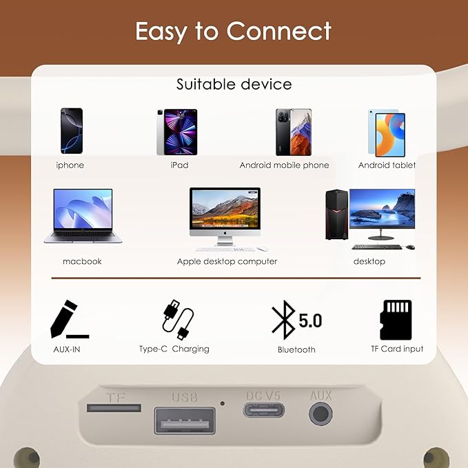 Karaoke Machine for Kids Adults Portable Bluetooth Speaker with 2 Wireless Microphones LED Lights Artistic Design 8-Hour Battery Support Family&Party Choice Fun for All Ages Gifts-CubbioJoy