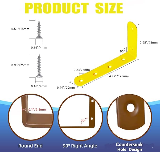 Anti Tip Furniture Anchors for Baby Pet Proofing,Furniture Wall Anchor Furniture Dresser Bookshelf Falling Prevention Device for Children (Yellow)-CubbioJoy
