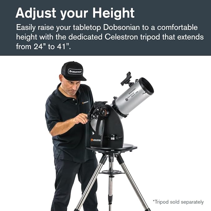 Celestron StarSense Explorer 130AZ App-Enabled Telescope – 130mm Tabletop Dobsonian with Smartphone Dock & StarSense App – iPhone & Android Compatible – Easy-to-Use for Beginners-CubbioJoy