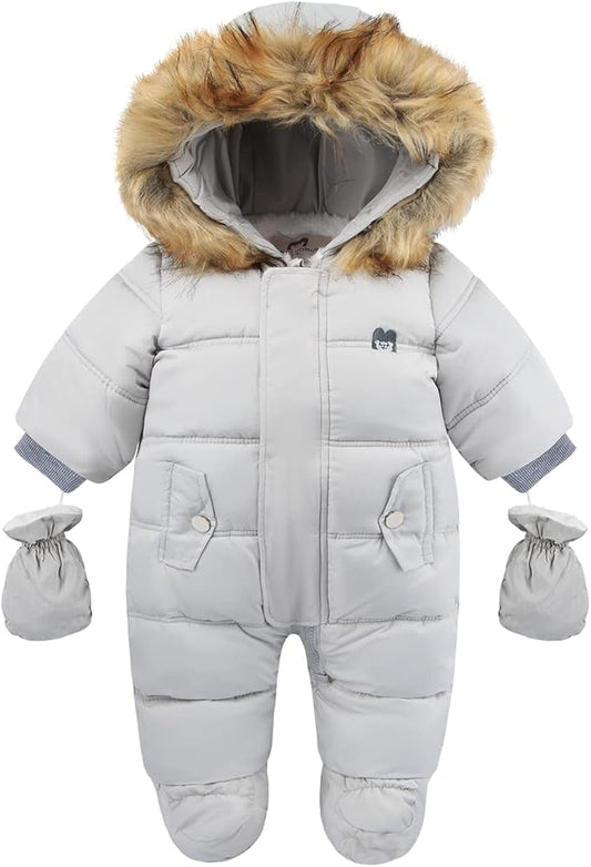 Baby Girl Winter Snowsuit Toddler Jacket Clothes For Boy Infant Jumpsuit Hoodied-CubbioJoy