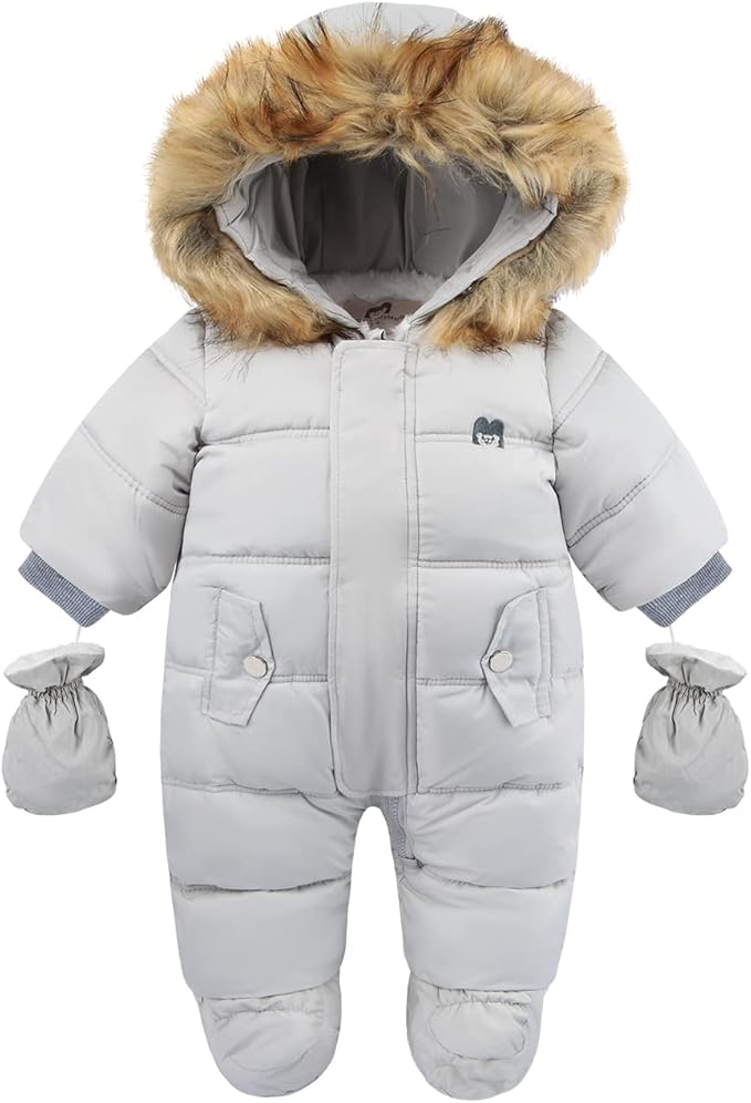 Baby Girl Winter Snowsuit Toddler Jacket Clothes For Boy Infant Jumpsuit Hoodied-CubbioJoy
