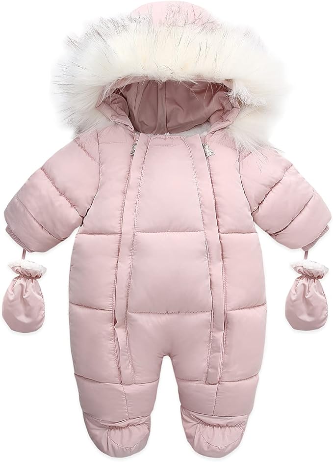 Baby Girl Winter Snowsuit Toddler Jacket Clothes For Boy Infant Jumpsuit Hoodied-CubbioJoy