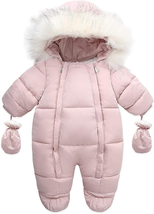 Baby Girl Winter Snowsuit Toddler Jacket Clothes For Boy Infant Jumpsuit Hoodied-CubbioJoy