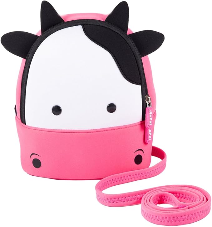 JiePai Cow Toddler Kids Backpack with Harness Leash for Boys Girls Age 1-3-CubbioJoy