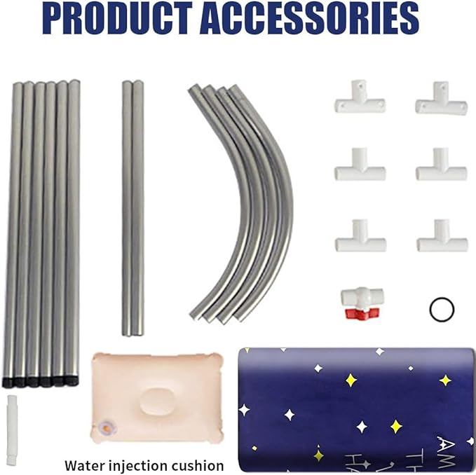 BESTHLS Portable Bathtub for Adult, Foldable Bathtub Portable Soaking Bath Tub,Eco-Friendly Bathing Tub for Shower Stall (Large Blue Sky)-CubbioJoy