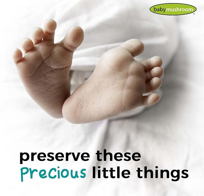 Baby Hand & Footprint Clay Keepsake Photo Frame Kit - w/Silicone Stencil for a Personalized Gift. Wood Frame, Wall/Table Mount. Perfect Registry, Baby Shower, New Mom, Birthday & Newborn Gift - Black-CubbioJoy