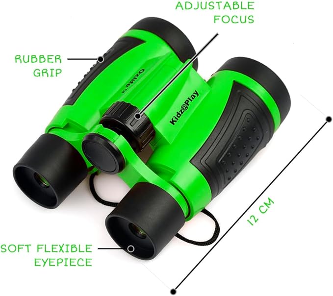 Adventure Kidz Outdoor Exploration Kit, Children’s Binoculars with Case, Flashlight, Compass, Whistle, Magnifying Glass, Backpack. Great Kids Gift Set for Camping, Hiking, STEM and Pretend Play-CubbioJoy