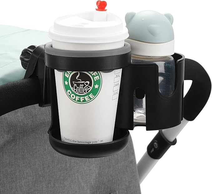 Accmor Universal Cup Holder, Stroller Cup Holder, 360° Rotatable Large Caliber Designed Bottle Holder for Stroller, Bike, Wheelchair, Walker, Scooter-CubbioJoy