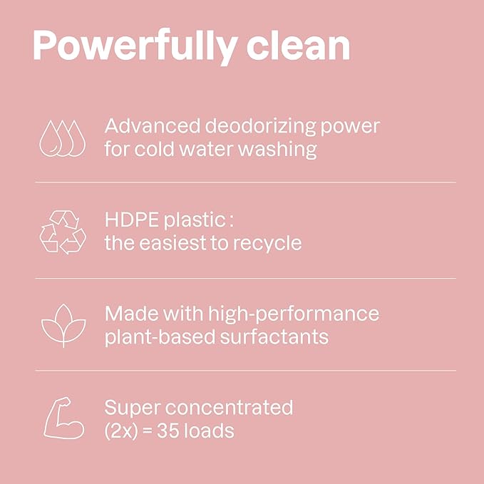 ATTITUDE Baby Laundry Detergent, EWG Verified, Plant and Mineral-Based Formula, HE Compatible, Vegan Household Products, Soothing Chamomile, 35 Loads, 35.5 Fl Oz-CubbioJoy