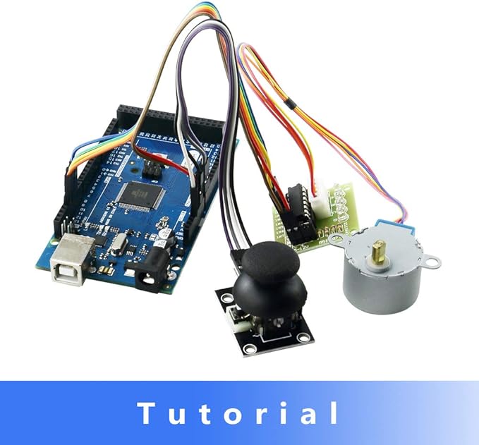 Complete Ultimate STEM Electronic Projects Starter Kit for Arduino with Mega2560, LCD1602, Servo, Stepper Motor, Sensors, Breadboard, Jumper Wire, Resistor, Capacitor, Transistor and Tutorial-CubbioJoy