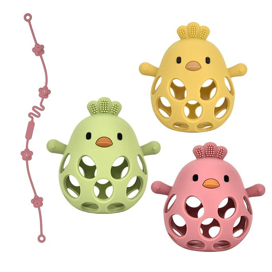 Baby Teething Toys, Teething Toys, Teethers for Babies 3-6 Months, Baby Chew Toys, BPA Free Teether Mitten with Soft Texture for Sensory Exploration and Itching Teething Relief-CubbioJoy