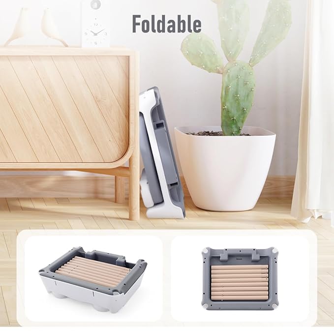 3 in 1 Baby High Chair,Adjustable Convertible Infant Baby Feeding Chair Booster for Eating with Detachable Double Tray,5 Point Harness,Deep Gray-CubbioJoy