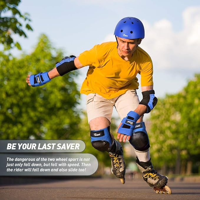 JBM Adult & Kids Knee Pads Elbow Pads and Wrist Guards for Inline Skating, Roller Skating, Skateboarding, Scootering-CubbioJoy
