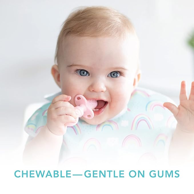 Bumkins Baby Utensils Set, Chewtensils Silicone Spoons for Dipping, Self-Feeding, Baby Led Weaning, Trainer Learning, First Stage Eating, Soft Practice Fork and Spoon, Babies 6 Months, Purple-CubbioJoy