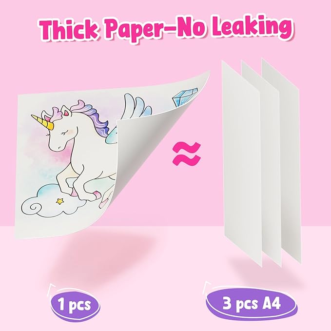 JoyCat Paint with Water Coloring Books, Art & Craft Activity, Princess No Mess Art for Kids Ages 4-8, Craft Kits & Supplies, DIY Creative Activity, Presents for Girls & Boys-CubbioJoy