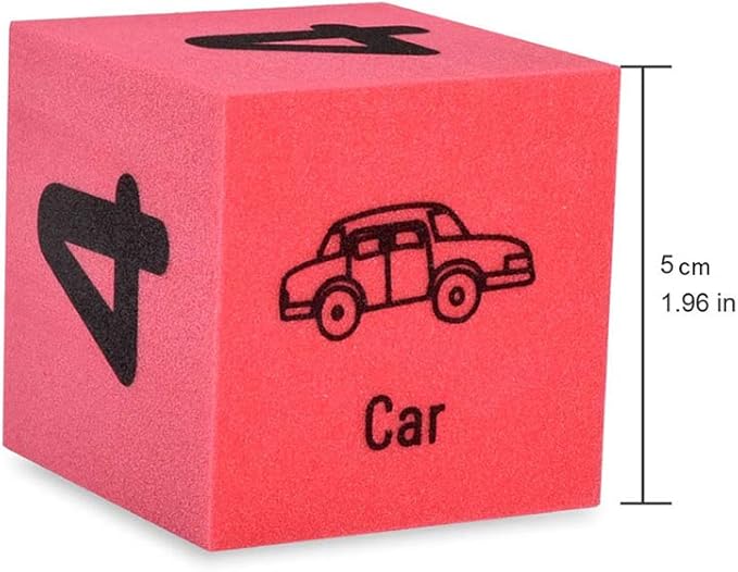 BOHS Foam Learning Blocks - Number,Alphabet,Shapes,Sight Words - Quiet,Safe and Soft Stacking Toys for Toddlers,30pcs,1.96 in(5cm)/Piece-CubbioJoy