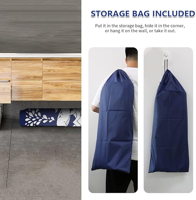 BESTHLS Foldable Bathtub Portable Soaking Bath Tub,Eco-Friendly Bathing Tub for Shower Stall (Blue Whale-1)-CubbioJoy