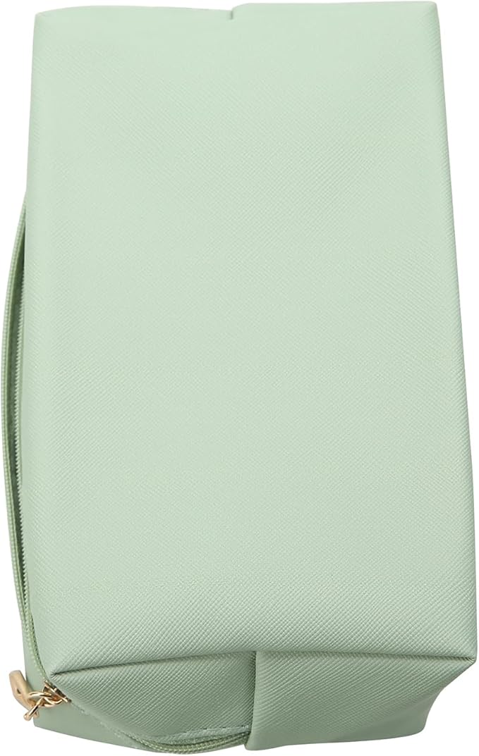 Bridesmaid Proposal Gifts Letter Cosmetic makeup bag bulk for Wedding Party Favors Bachelorette party decorations Toiletry Organizer Bag Makeup Case Gift (8, White&Dusty Blue)-CubbioJoy