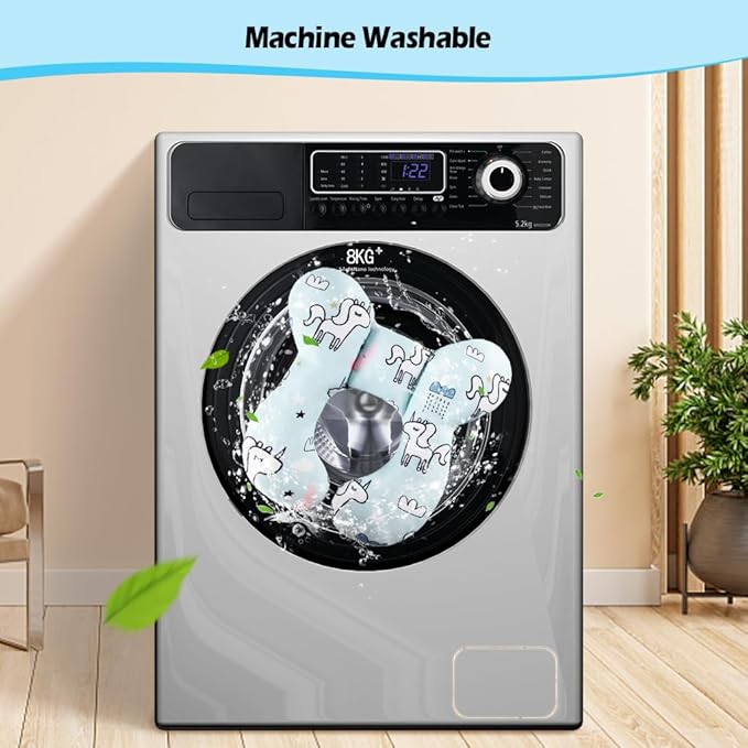 KAKIBLIN Baby Neck Pillow, Baby Travel Pillow, Baby Support Pillow,Upgraded Baby Neck Pillows for Car Seat Toddler Head and Neck Support Pillow for Car Seat, Pushchair(Unicorn)-CubbioJoy