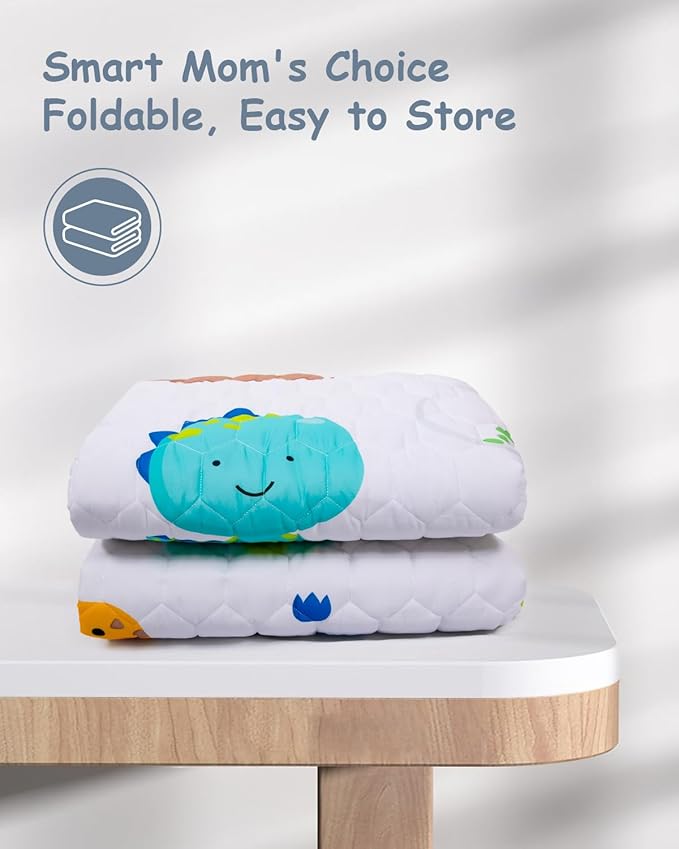 Baby Play Mat 71" X 79" Large Baby Floor Play Mat One-Piece Baby Crawling Mat Non-Slip Cushioned Baby Floor Mat, Activity Playmats for Infants, Babies, Toddlers (71x79, Dinosaur)-CubbioJoy