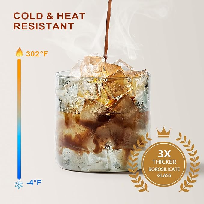 Ankou Glass Coffee Canister 900ml x 2 Jar, Airtight Food Storage Container with Pop Lid, Kitchen High Borosilicate Glass Contianers For Tea Coffee Bean Sugar-CubbioJoy