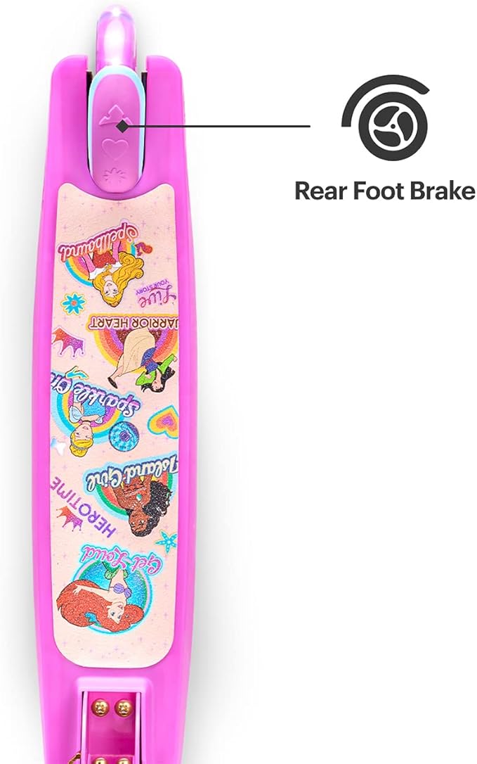 Jetson Character Kids Kick Scooter, LED Lights on Stem & Light-Up Wheels, Lightweight Frame, Height-Adjustable Handlebar, Lean-to-Steer System, Easy-Fold Mechanism-CubbioJoy