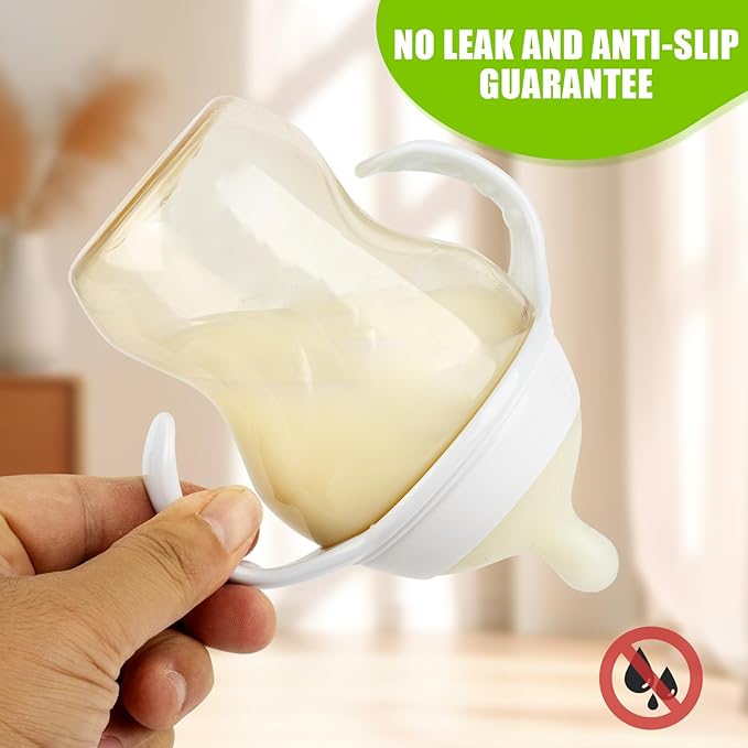 6 Pack Baby Bottle Handles for Tommee Tippee Baby Bottles, Easy Grip Bottle Holder for Newborn-CubbioJoy