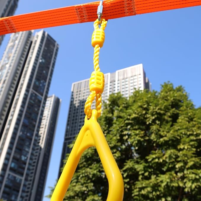 Climbing Gymnastic Rings for Kids - Strong Obstacle Course Ninja Ring Monkey Bars for Outdoor Backyard Play Sets, Swing Set-CubbioJoy