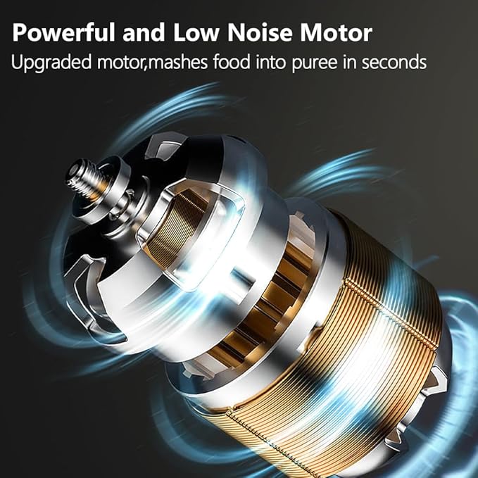 Baby Food Maker Mini Cute and Small Food Processor Puree Blender Grinder Chopper 1.2 Cup Glass Bowl with 6 Blade Electric (Spaceman-White(One Bowl))-CubbioJoy