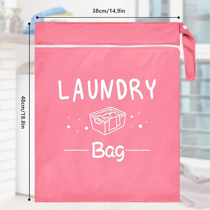 2 Pcs Large Travel Laundry Bag Waterproof Wet Dry Bag Washable Dirty Clothes Bag Bathing Suit Workout Bag for Gym Clothes Laundry Wet Clothes Swimming Yoga-CubbioJoy