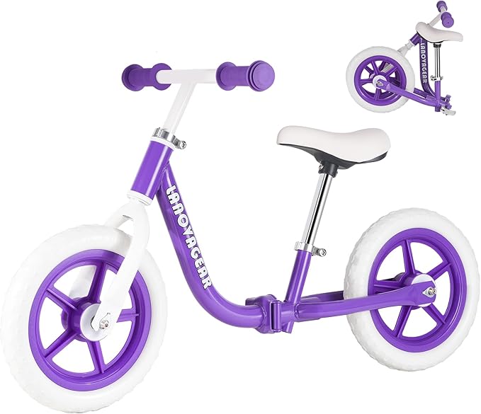Balance Bike for Toddlers Ages 1.5–5 – No-Pedal Training Bike with Adjustable Seat & Handlebar, Lightweight Frame, Easy Assembly for Boys & Girls-CubbioJoy