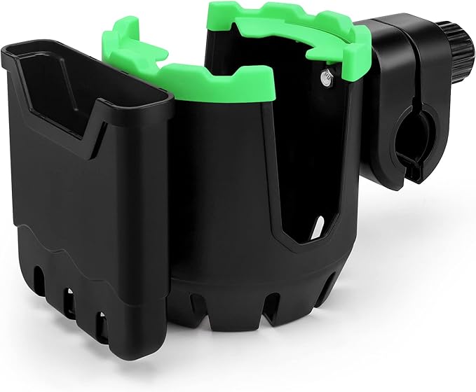 Accmor Stroller Cup Holder with Phone Holder, Universal Cup Holder, Bike Cup Holder, 360° Rotatable Large Caliber Drinks Holder for Stroller, Bike, Wheelchair, Walker-CubbioJoy