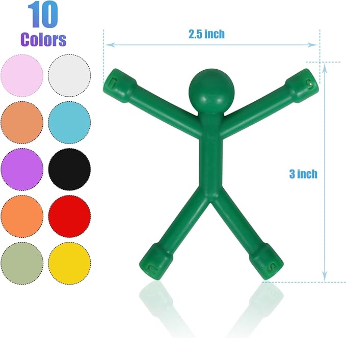 30 Pcs Magnetic Toys, Magnetic People, Colorful Magnets for Kids Travel Toys, for Refrigerator Magnets, Office, Whiteboard Decoration-CubbioJoy