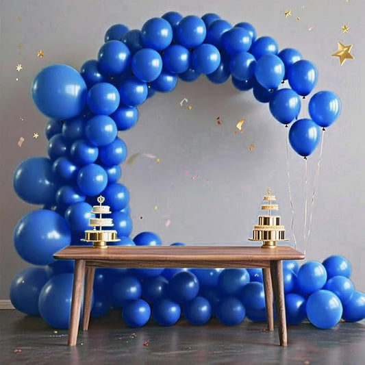 140pcs Dark Blue Round Balloons Different Sizes 18 12 10 5 Inch Latex Balloons for Arch Decoration Party Balloon Kit for Graduation Birthday Party Wedding Balloon Baby Shower Decoration-CubbioJoy