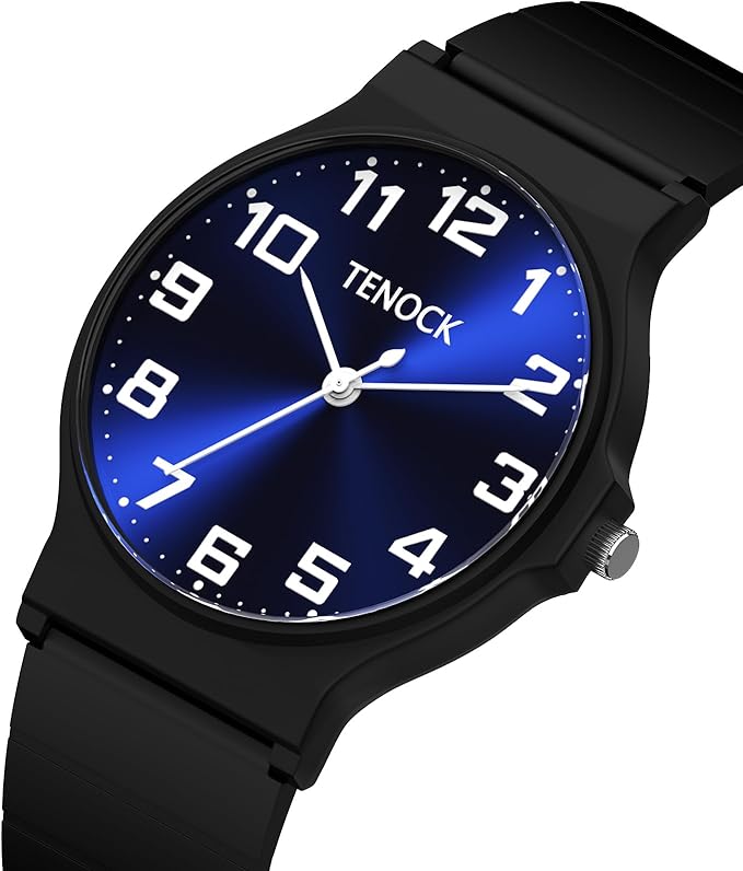 Kids Analog Watch Boys Girls, 30M Waterproof, Sports Watch for Boys, Easy to Read Children's Thin Dial Wrist Watches with Soft Band, for Ages 5-15 Kids Great Birthday Gifts Christmas Day-CubbioJoy