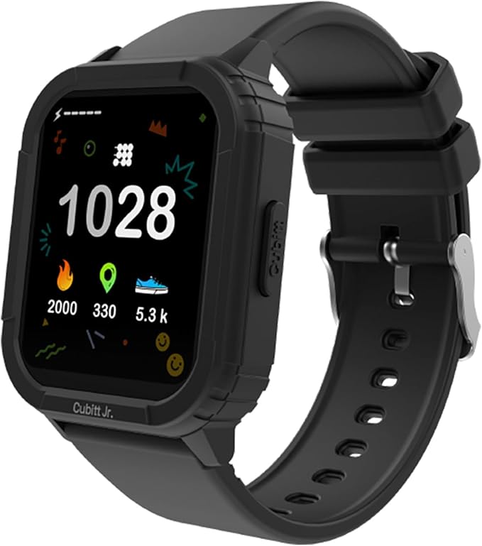 Cubitt Jr Smart Watch Fitness Tracker for Kids and Teens, with Games, Step Counter, Sleep Monitor, Heart Rate Monitor, Activity Tracker, Good Habits Alarms, 1.52" Touch Screen, IP68 Waterproof-CubbioJoy