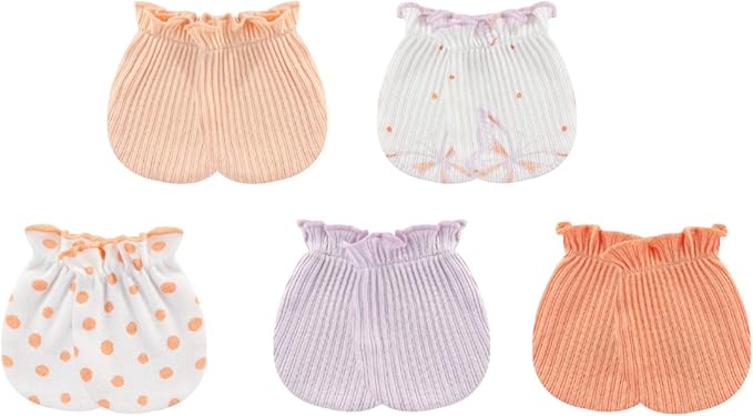 Baby Hat and Mittens Set Cotton Newborn Baby Hats Caps for Boys and Girls, 0-6 Months-CubbioJoy