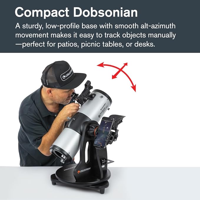 Celestron StarSense Explorer 114AZ App-Enabled Telescope – 114mm Tabletop Dobsonian with Smartphone Dock & StarSense App – iPhone & Android Compatible – Easy-to-Use for Beginners-CubbioJoy