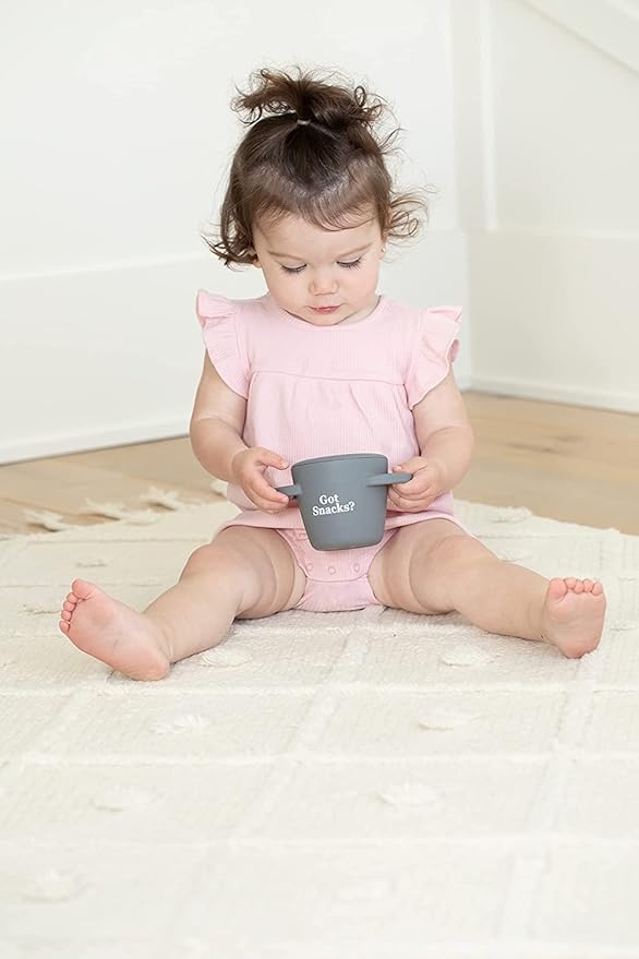 Bella Tunno Snack Cups for Toddlers, Silicone Spill Proof Food Container with Lid, Babies & Kids 6-12 Months, Got Snacks-CubbioJoy