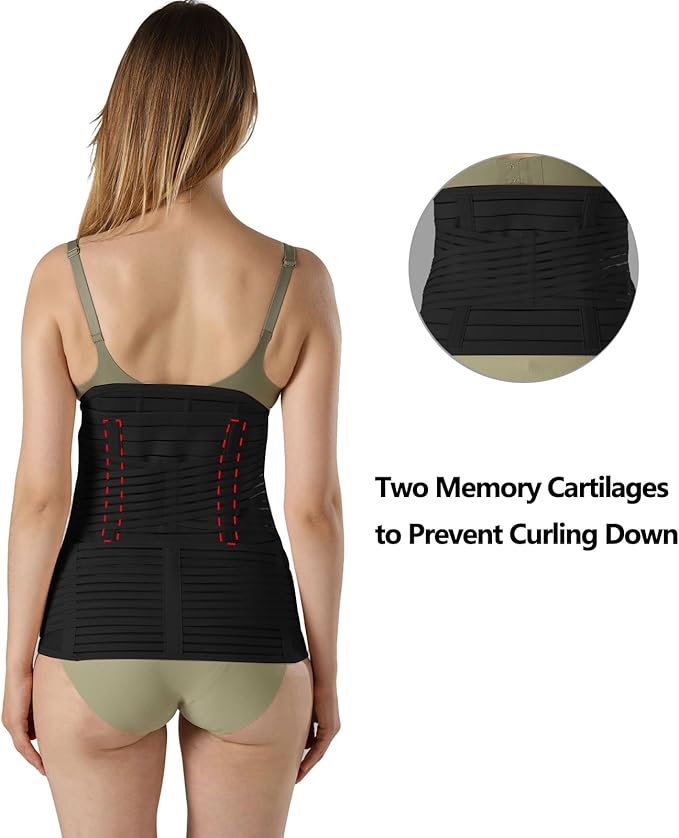 3 in 1 Postpartum Belly Band Post Partum for Women Abdominal Binder Surgery C Section Recovery Stomach Belly Wrap Belt-CubbioJoy