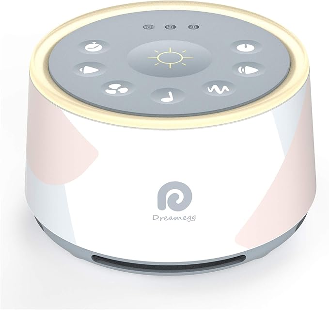 Dreamegg D1 Pro White Noise Sound Machine, 3-in-1 Baby Soother Sound Machine Separate Night Light, 29 HiFi Sounds, Noise Machine for Sleeping & Relaxation for Adults Baby Registry Gift (D1 Upgraded)-CubbioJoy