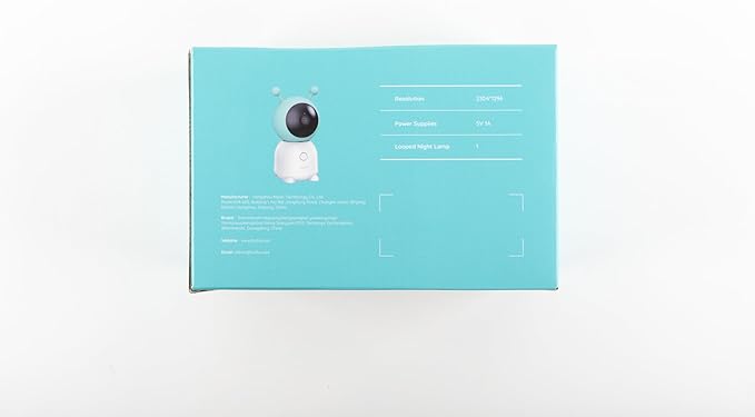 BOIFUN Additional Baby Camera Specifically Compatible with Baby 6T Video Baby Monitor, 360° Camera with Night Light, Auto Tracking, AI Motion & Sound Detection, Two-Way Audio, with Wall Mount Base-CubbioJoy