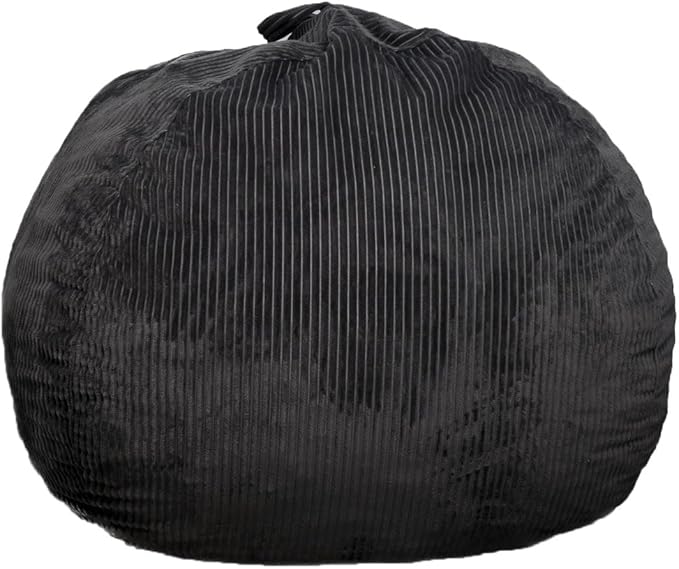 Bean Bag Chairs with Faux Rabbit Fur Cover, 3 ft Giant Memory Foam Bean Bag Chairs for Adults/Teens with Filling,Ultra Soft Faux Fur Fabric, Round Sofa for Living Room Bedroom College Dorm-CubbioJoy