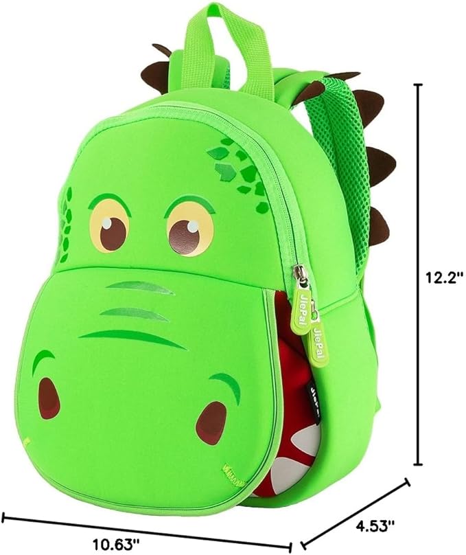 JiePai Dinosaur Toddler Backpack Hippo Kids Backpack Waterproof Cartoon Preschool-CubbioJoy